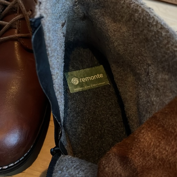 Brown leather Remonte ankle boot EU41 - Picture 9 of 12